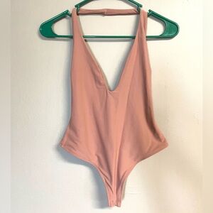 Alix Deep V Halter Body Suit